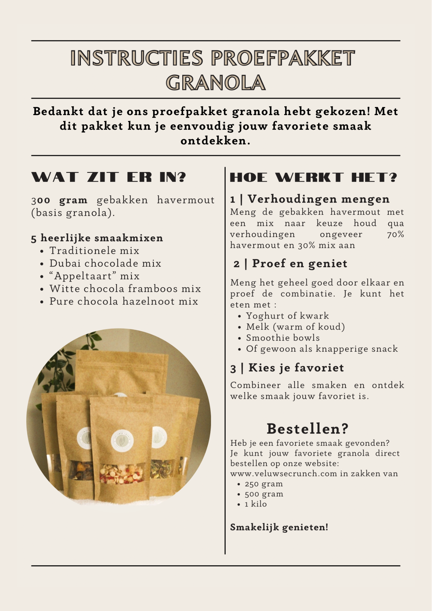 Granola proefpakket